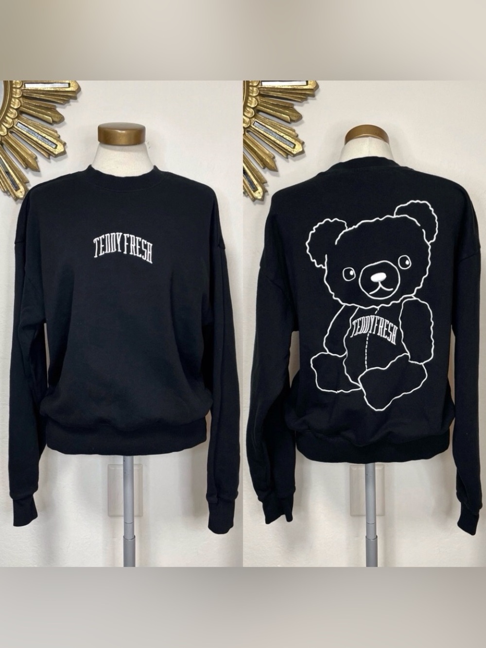 Teddy Fresh Varsity Bear Crew Neck Sweatshirt